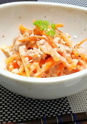 食材2つ!!人参のツナマヨ和え-レシピのメイン写真