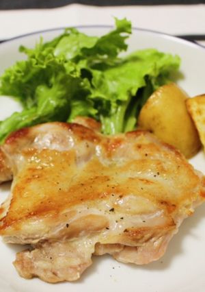 皮パリッ！基本のチキンソテー-レシピのメイン写真
