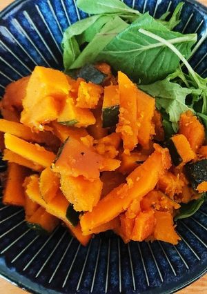 ホットクックでかぼちゃの炒め物-レシピのメイン写真