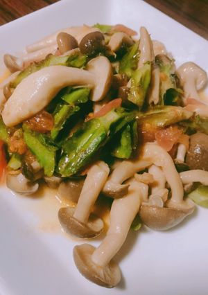 ♡農家直伝♡四角豆ときのこのマヨソテー-レシピのメイン写真