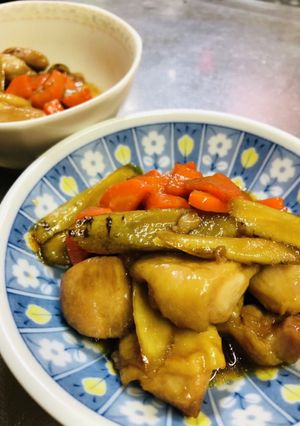 鶏肉とゴボウの照り焼き-レシピのメイン写真