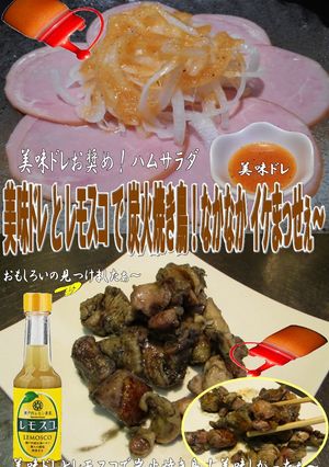 美味ドレとレモスコで炭火焼き鳥！-レシピのメイン写真