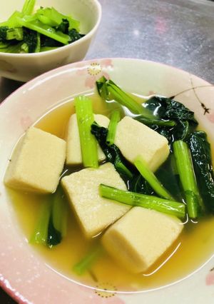 小松菜と高野豆腐の煮物-レシピのメイン写真