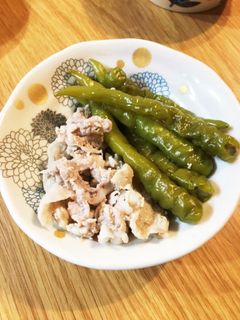 豚コマとししとうがらしの炊いたん-レシピのメイン写真
