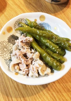 豚コマとししとうがらしの炊いたん-レシピのメイン写真