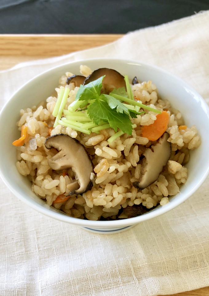 簡単！乾しいたけの炊き込みご飯-レシピのメイン写真
