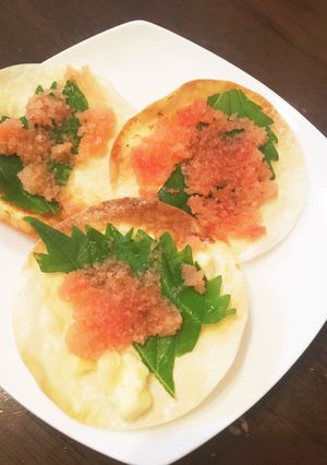 餃子の皮で簡単！パリパリ明太チーズ-レシピのメイン写真