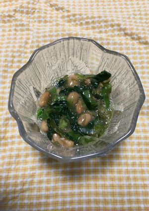 青菜の納豆和え-レシピのメイン写真