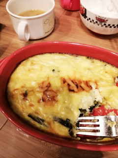 かぼちゃの皮の和風キッシュ-レシピのメイン写真