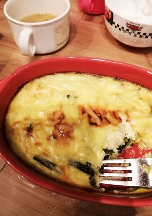 かぼちゃの皮の和風キッシュ-レシピのメイン写真