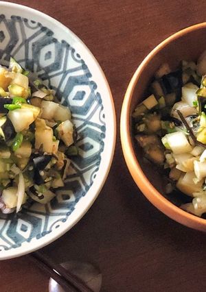 茄子とオクラで作るご飯のお供「やたら」-レシピのメイン写真