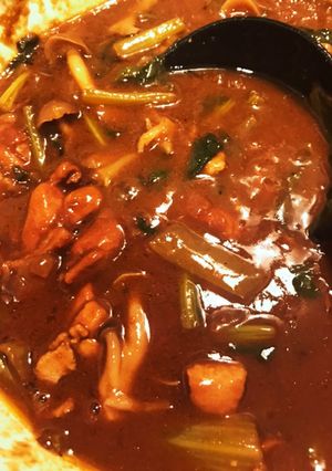 小松菜ときのこのチキンカレー-レシピのメイン写真
