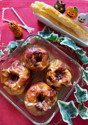 オーブンで丸ごと紅玉りんごの焼きリンゴ-レシピのメイン写真