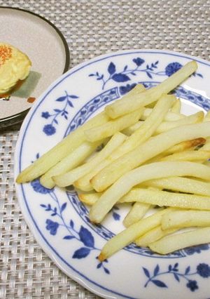 おひとりさまの揚げないフライドポテト-レシピのメイン写真