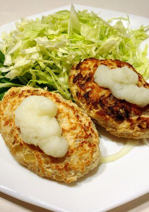 鶏ひき肉のハンバーグ♡ 卵なし-レシピのメイン写真