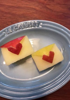 りんご飾り切り＊ラブレター-レシピのメイン写真