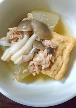 ツナ・冬瓜・厚揚げ・しめじの煮物-レシピのメイン写真