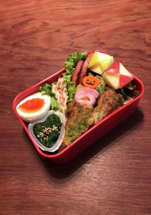 お弁当・・・164ちくわ磯辺天のっけもり-レシピのメイン写真