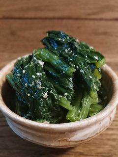 レンチン◎小松菜のごま味噌あえ◎簡単-レシピのメイン写真