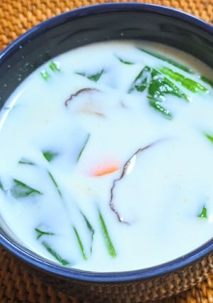 ほうれん草のミルク味噌汁-レシピのメイン写真