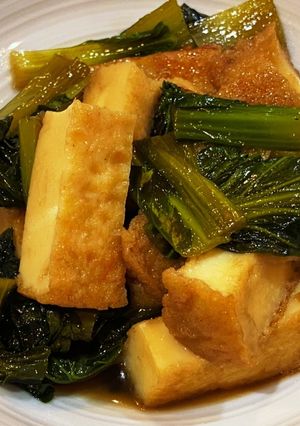 厚揚げと小松菜の煮浸し-レシピのメイン写真