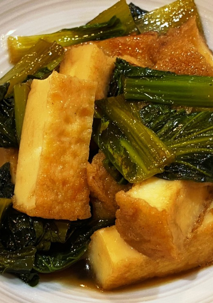 厚揚げと小松菜の煮浸し-レシピのメイン写真