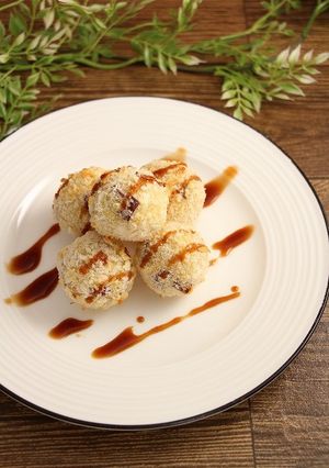 簡単！焼きコロッケ+さつまいも！鬼饅頭風-レシピのメイン写真