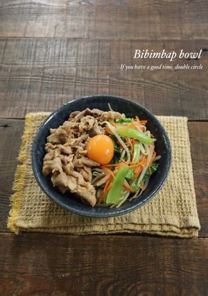 レンジで簡単！ビビンバ丼（ビビンパ）-レシピのメイン写真