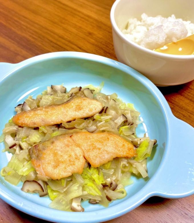 離乳食完了期☆ホイル焼き風鮭のムニエル-レシピのメイン写真