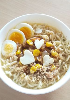 キーマカレーのせ塩ラーメン-レシピのメイン写真