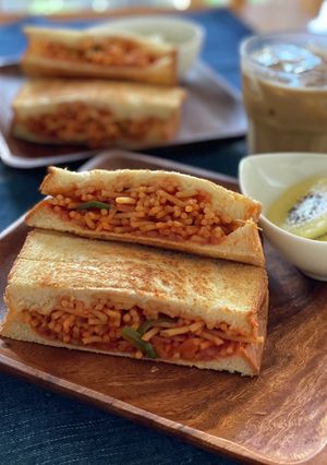 ナポリタンホットサンド-レシピのメイン写真