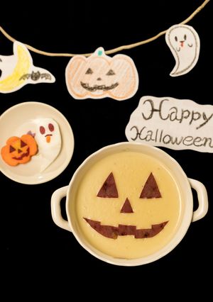 さつま芋のポタージュハロウィンver.-レシピのメイン写真
