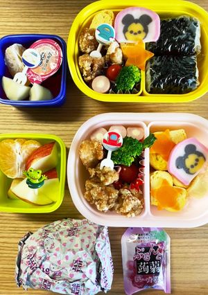幼稚園お弁当☆年長年少　秋の遠足-レシピのメイン写真