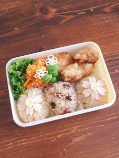 秋のお花見♡のっけるだけ…コスモス弁当-レシピのメイン写真