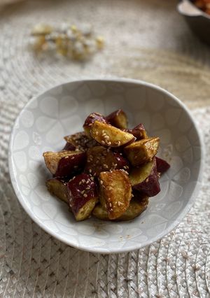 ご飯にあう！さつまいもの焼き肉のたれ炒め-レシピのメイン写真