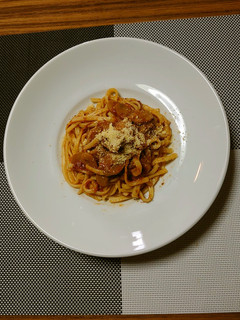 ヨウサマの減塩牛スジ風デミソースパスタ-レシピのメイン写真