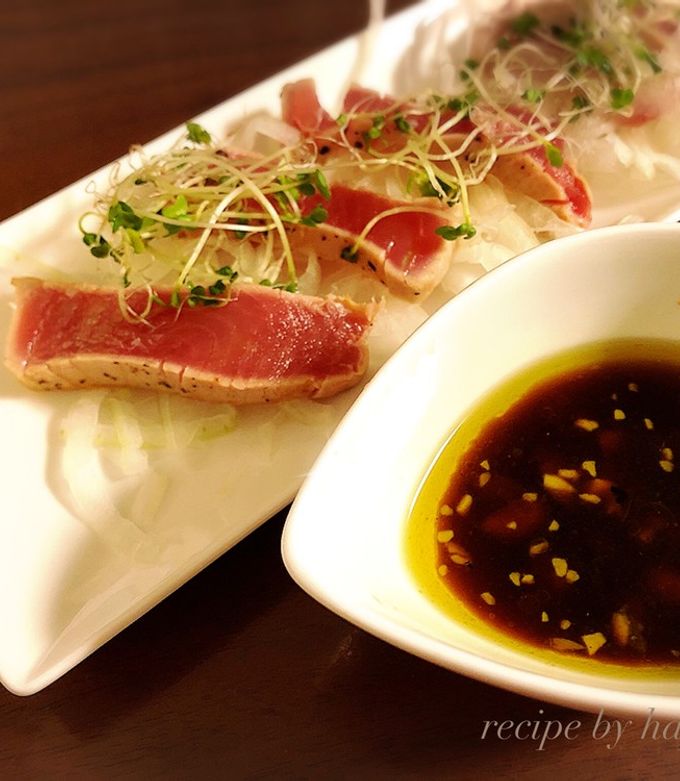 マグロのたたき風カルパッチョ-レシピのメイン写真