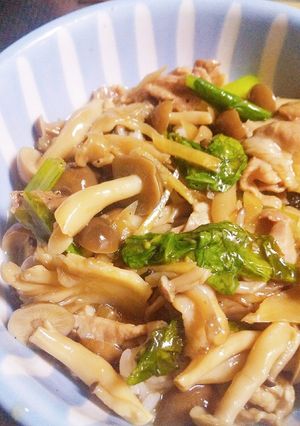 たっぷりキノコのあんかけ丼☆-レシピのメイン写真