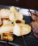 シャキシャキ！マンボウの腸 串焼き♪