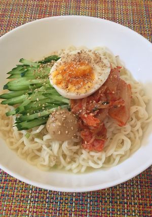 サッポロ一番塩ラーメン〜韓国風-レシピのメイン写真