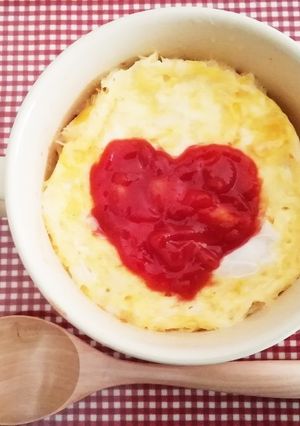 レンジで❤オートミールのマグ・オムライス-レシピのメイン写真