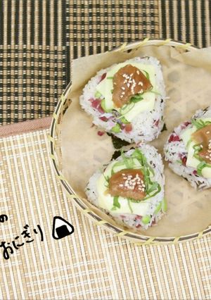 チーズと梅の焼きおにぎり-レシピのメイン写真