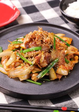 おかか豚キムチ-レシピのメイン写真