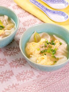 肉だんごワンタン卵スープ-レシピのメイン写真