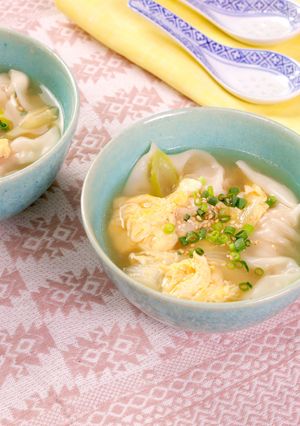 肉だんごワンタン卵スープ-レシピのメイン写真