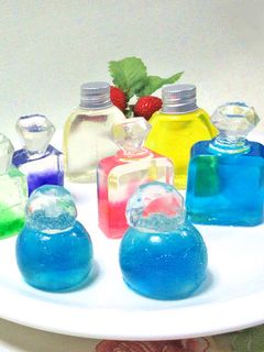 食べられる香水♡キュートな琥珀糖の香水瓶-レシピのメイン写真