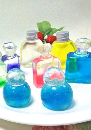 食べられる香水♡キュートな琥珀糖の香水瓶-レシピのメイン写真
