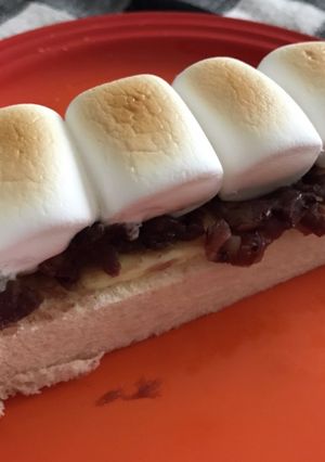 マシュマロとあんこチーズのトースト-レシピのメイン写真