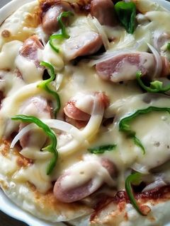 餃子の皮ピザ-レシピのメイン写真