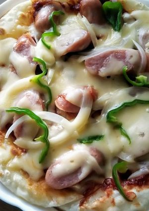 餃子の皮ピザ-レシピのメイン写真